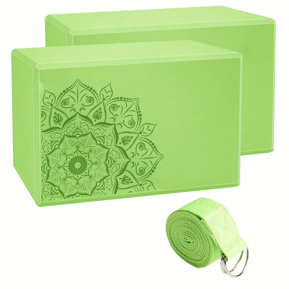 Duo Briques Yoga & sangle Yoga